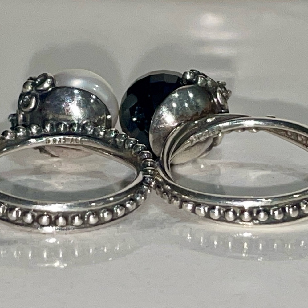Authentic Rare Pandora Odyssey Stackable Rings - image 3